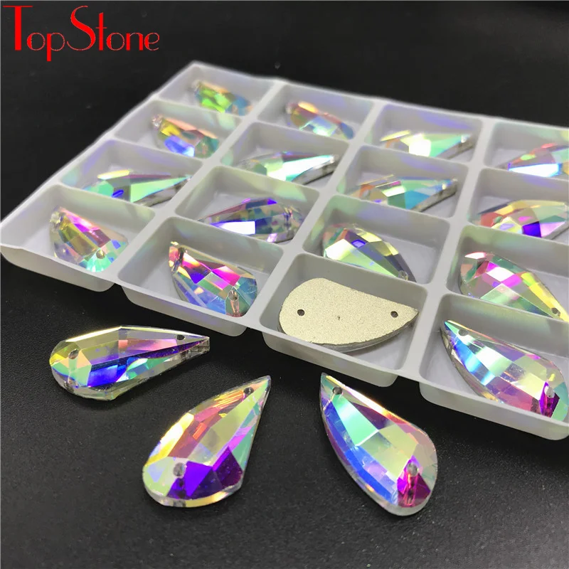 TopStone 9x17mm 12x23mm Pepper Shape Sew On Rhinestone Clear Crystal AB Glass Crystal Flatback Sewing Strass Dresses Clothing
TopStone 9x17mm 12x23mm Pepper Shape Sew On Rhinestone Clear Crystal AB Glass Crystal Flatback Sewing Strass Dresses Clothing