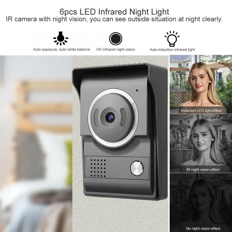 9inch 1-Drag-2 Color Video Intercom Doorbell Visual Camera Door Phone Monitor 100-240V 2019
9inch 1-Drag-2 Color Video Intercom Doorbell Visual Camera Door Phone Monitor 100-240V 2019