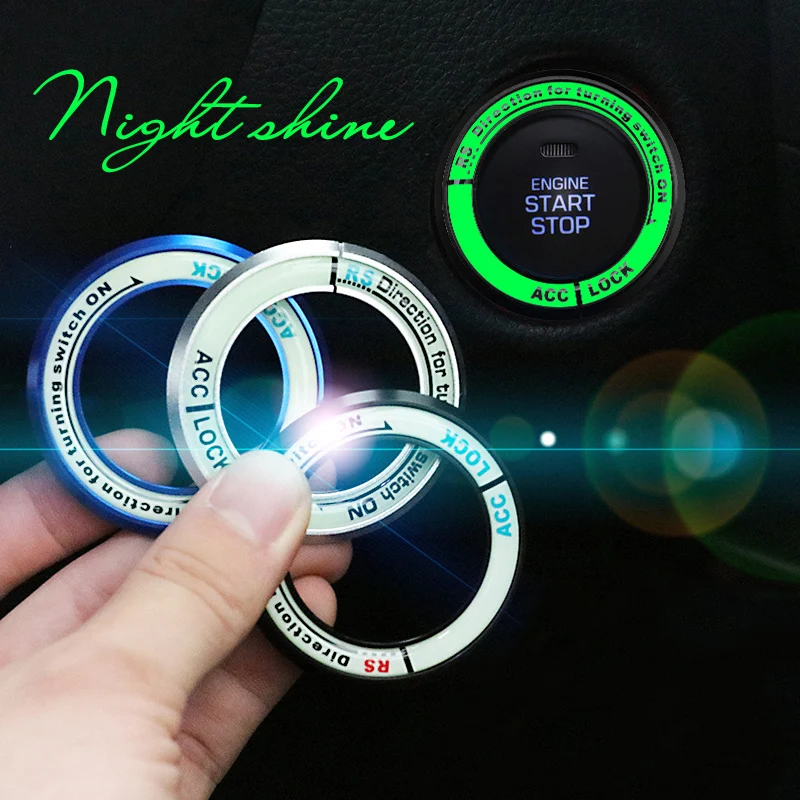 Car Ignition Key Ring Start Switch Decoration Noctilucous Ring For VW Jetta Glof Passat Tiguan Touran Button Start Decorate Ring 
Car Ignition Key Ring Start Switch Decoration Noctilucous Ring For VW Jetta Glof Passat Tiguan Touran Button Start Decorate Ring