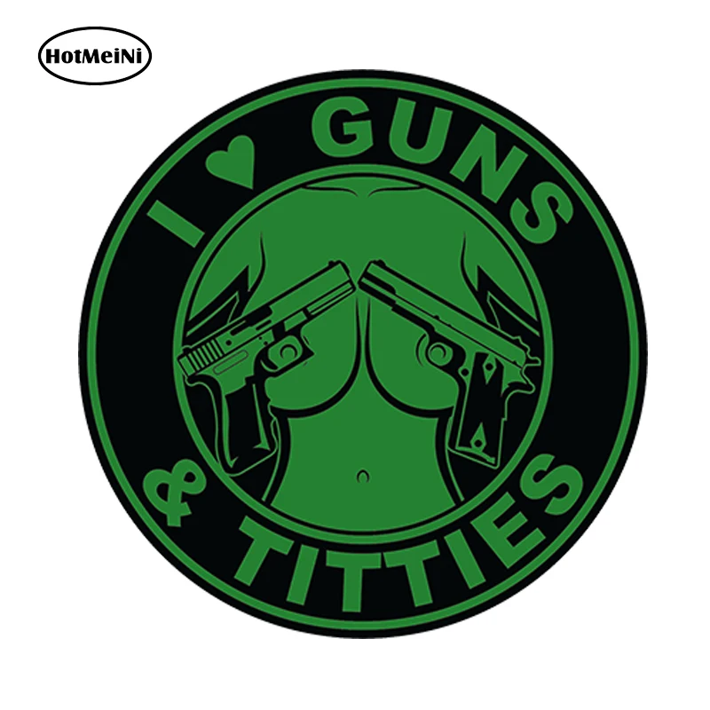 HotMeiNi автомобильный Стайлинг водонепроницаемые аксессуары I LOVE GUNS 3D наклейка