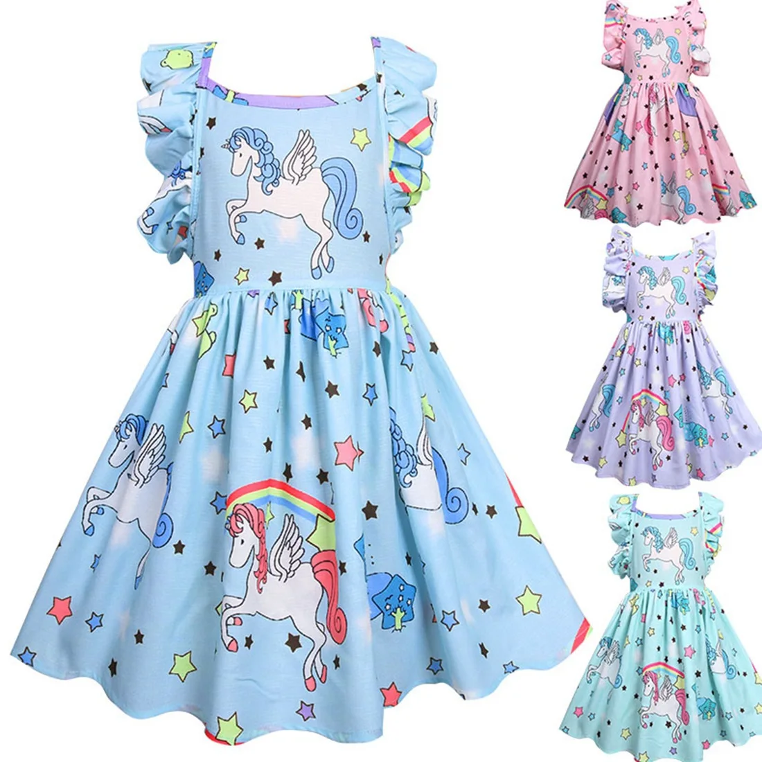 Pony Unicorn Rainbow Dress Girls Dresses For Party and Wedding Backless A-line Dress For Kids Clothes Unicornio Party Dress
Pony Unicorn Rainbow Dress Girls Dresses For Party and Wedding Backless A-line Dress For Kids Clothes Unicornio Party Dress