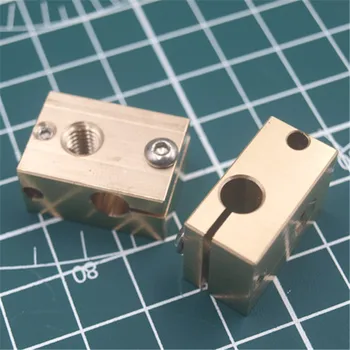 PT100 V6 high temperature copper heater block for 3mm sensor cartridges for Reprap Prusa i3 and V6 3D Printer parts
PT100 V6 high temperature copper heater block for 3mm sensor cartridges for Reprap Prusa i3 and V6 3D Printer parts