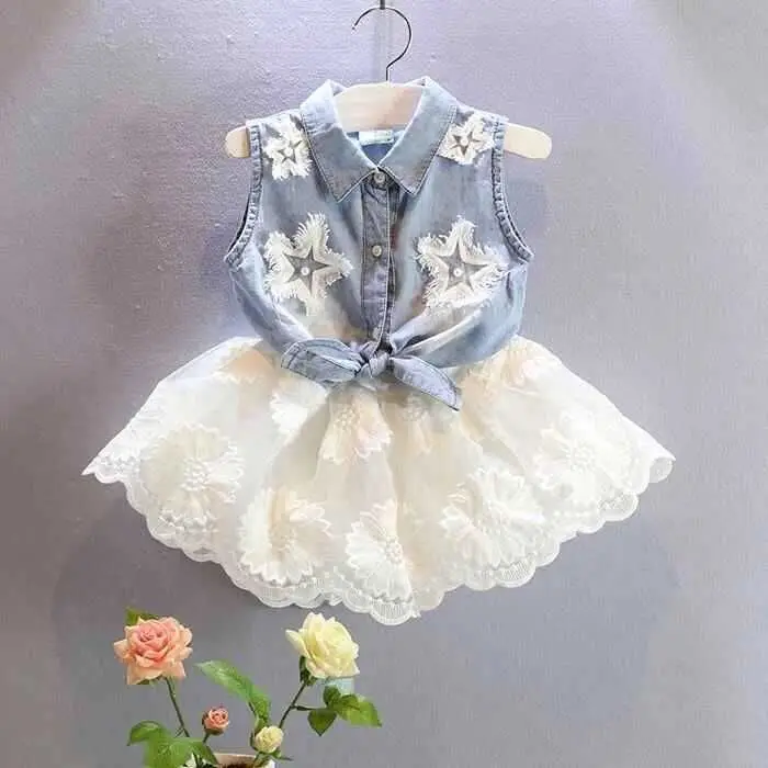 2019 New Girls Denim Vest Shirt + White Chiffon Skirt 2 pcs sets kids clothes Children's clothing wholesale 2T 3T 4T 5T 6T
2019 New Girls Denim Vest Shirt + White Chiffon Skirt 2 pcs sets kids clothes Children's clothing wholesale 2T 3T 4T 5T 6T