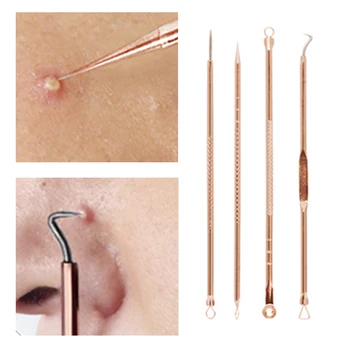 Rose Gold Acne Removal Needle From Acne Pimples Pimple Blackhead And Comedone Acne Extractor Remover Acne Needle Treatment 4pcs
Rose Gold Acne Removal Needle From Acne Pimples Pimple Blackhead And Comedone Acne Extractor Remover Acne Needle Treatment 4pcs