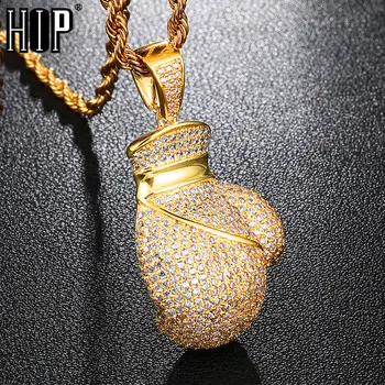 HIP Hop Full Iced Out Bling Cubic Zircon Boxing Gloves CZ Cubic Zircon Necklaces & Pendants for Women Men Jewelry Gifts
HIP Hop Full Iced Out Bling Cubic Zircon Boxing Gloves CZ Cubic Zircon Necklaces & Pendants for Women Men Jewelry Gifts