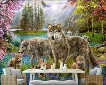 beibehang Vinyl wall Custom silky wallpaper new forest big wolf stereo landscape TV sofa background wallpaper home decorations
beibehang Vinyl wall Custom silky wallpaper new forest big wolf stereo landscape TV sofa background wallpaper home decorations