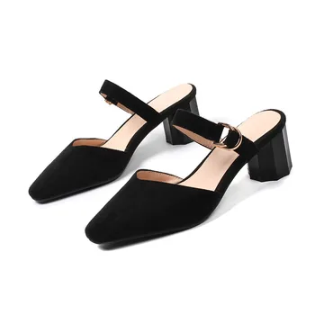 B2-7 Size 33-44 Ladies Spring Autumn Flock Slippers Female Narrow Bands Leisure Slides Woman High Heels Shoes Women Daily Shoe
B2-7 Size 33-44 Ladies Spring Autumn Flock Slippers Female Narrow Bands Leisure Slides Woman High Heels Shoes Women Daily Shoe
