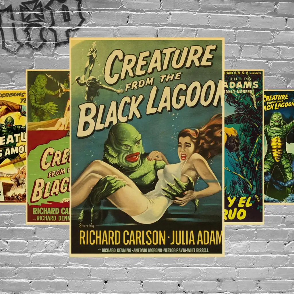 Creature From The Black Lagoon Film Kraft Paper/Wall Decor/Bar Poster/Decorative Painting/Retro Poster
Creature From The Black Lagoon Film Kraft Paper/Wall Decor/Bar Poster/Decorative Painting/Retro Poster