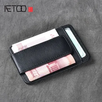AETOO Leather men's creative wallet leather card package driver's license bag
AETOO Leather men's creative wallet leather card package driver's license bag
