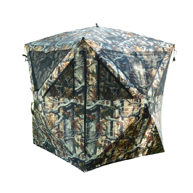 Pop-up Portable 2 Person Ground Hunting Blind with 360 view, Camo Polyester Hunting Tent
Pop-up Portable 2 Person Ground Hunting Blind with 360 view, Camo Polyester Hunting Tent