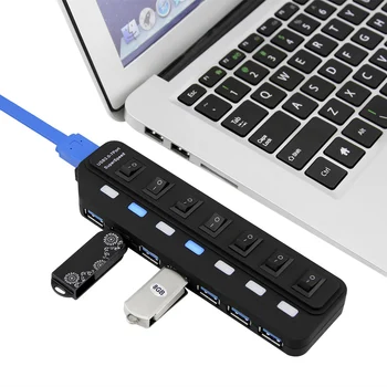 USB 3.0 HUB 7 Port with Power Charging Cable & Switch Multiple USB Power Adapter LED ON/OFF Switch High Speed 5Gbps Splitter New
USB 3.0 HUB 7 Port with Power Charging Cable & Switch Multiple USB Power Adapter LED ON/OFF Switch High Speed 5Gbps Splitter New