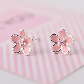 100% 925 Sterling Silver Enamel Pink Flower Stud Earrings For Women Luxury Hypoallergenic Sterling-silver-jewelry brincos EH527
100% 925 Sterling Silver Enamel Pink Flower Stud Earrings For Women Luxury Hypoallergenic Sterling-silver-jewelry brincos EH527