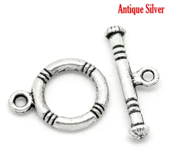 8SEASONS Zinc Based Alloy Toggle Clasps Round Antique Silver Color Stripe Carved DIY Jewelry 16mm x 12mm 20mm x 7mm, 40 Sets
8SEASONS Zinc Based Alloy Toggle Clasps Round Antique Silver Color Stripe Carved DIY Jewelry 16mm x 12mm 20mm x 7mm, 40 Sets