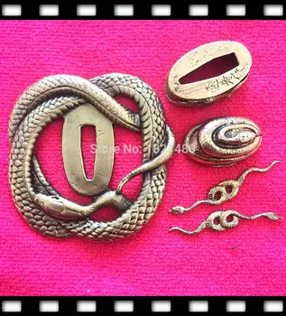 Set Handmade Japanese Samurai Katana Sword C Fittings Tsuba Fuchi Kashira Menuki Ornaments Accessories W/Snake Design
Set Handmade Japanese Samurai Katana Sword C Fittings Tsuba Fuchi Kashira Menuki Ornaments Accessories W/Snake Design