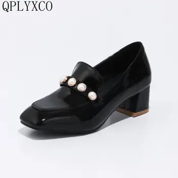 QPLYXCO New Sale big Small 33-46 Patent Leather shoes Woman high hells Platform party zapatos mujer Casual wedding shoes D07
QPLYXCO New Sale big Small 33-46 Patent Leather shoes Woman high hells Platform party zapatos mujer Casual wedding shoes D07