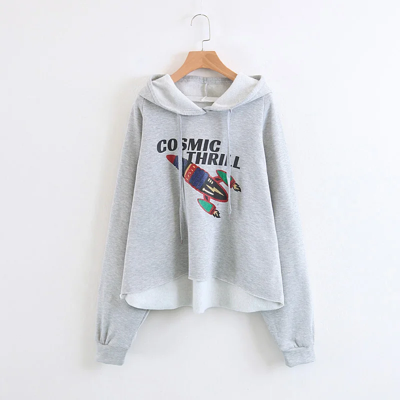 Plus Size Hoodies Women Letter Print rocket Pattern Asymmetric Hem Oversized Sweatshirt Autumn Pullover
Plus Size Hoodies Women Letter Print rocket Pattern Asymmetric Hem Oversized Sweatshirt Autumn Pullover