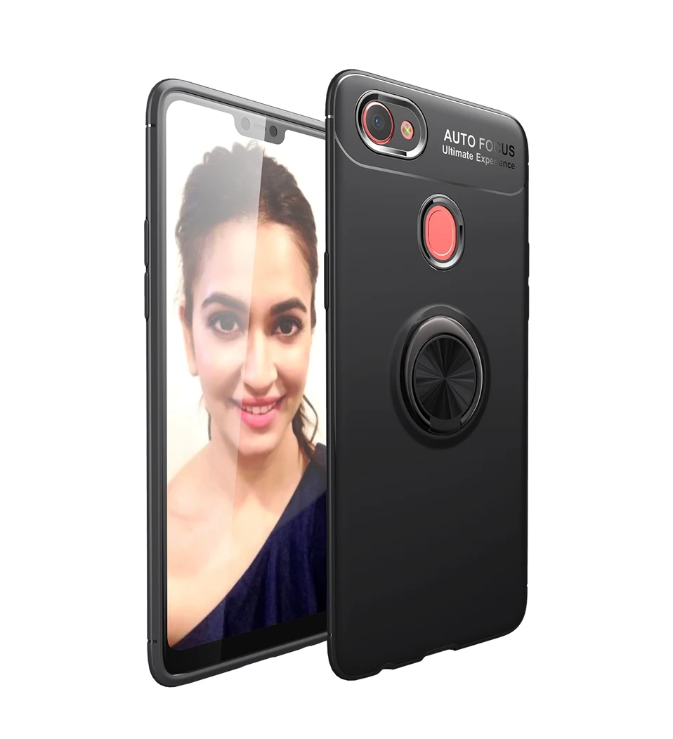 WHaY Ring Holder Case For OPPO F7 Coque Soft Silicone Luxury Stand Magnetic Phone Case For OPPO F9 F7 F5 Cover F 7 Capa Shell (12)
