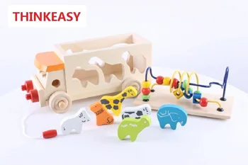 THINKEASY Early Education Baby Toys Kid Trailer Wooden Animal Car Vehicle Blocks Geometry/Colour Congnitive Kid Blocks
THINKEASY Early Education Baby Toys Kid Trailer Wooden Animal Car Vehicle Blocks Geometry/Colour Congnitive Kid Blocks