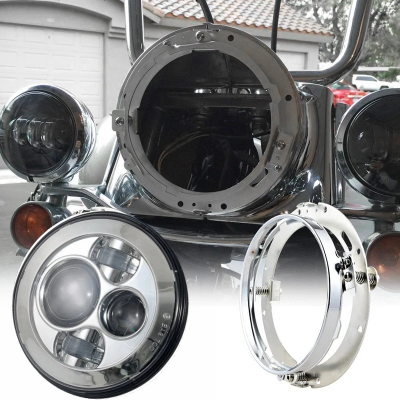 7 Inch Round LED Headlight with 1Pcs Mounting Bracket Extension Ring Mounting Bracket for Motorcycles
7 Inch Round LED Headlight with 1Pcs Mounting Bracket Extension Ring Mounting Bracket for Motorcycles
