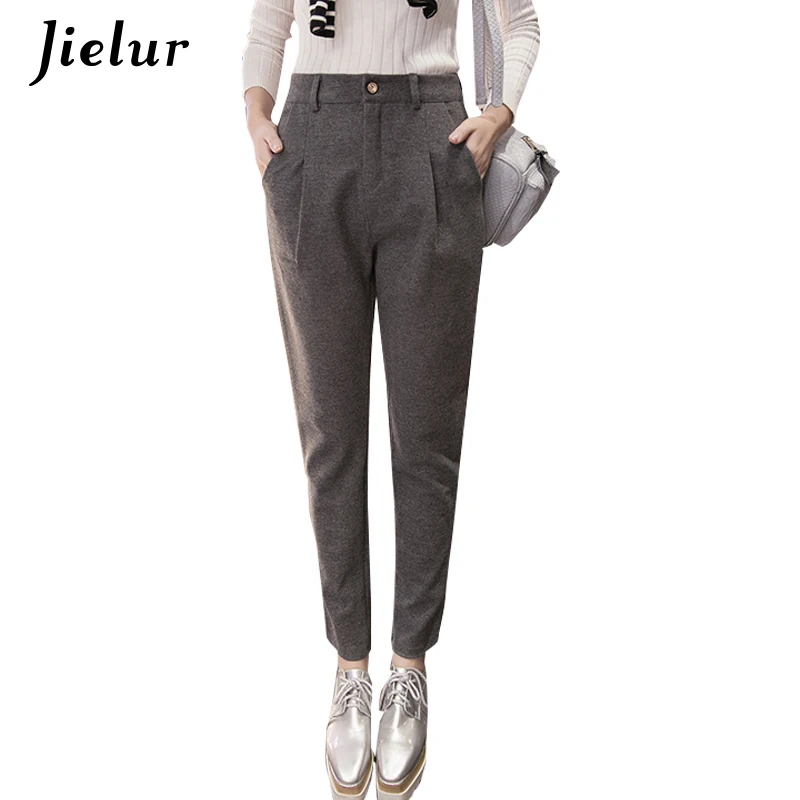 Jielur 2019 New Fashion Vintage Warm Trousers for Women Black Korean Slim Harem Pants Winter Female Capris Pantalon Femme S-2XL
Jielur 2019 New Fashion Vintage Warm Trousers for Women Black Korean Slim Harem Pants Winter Female Capris Pantalon Femme S-2XL