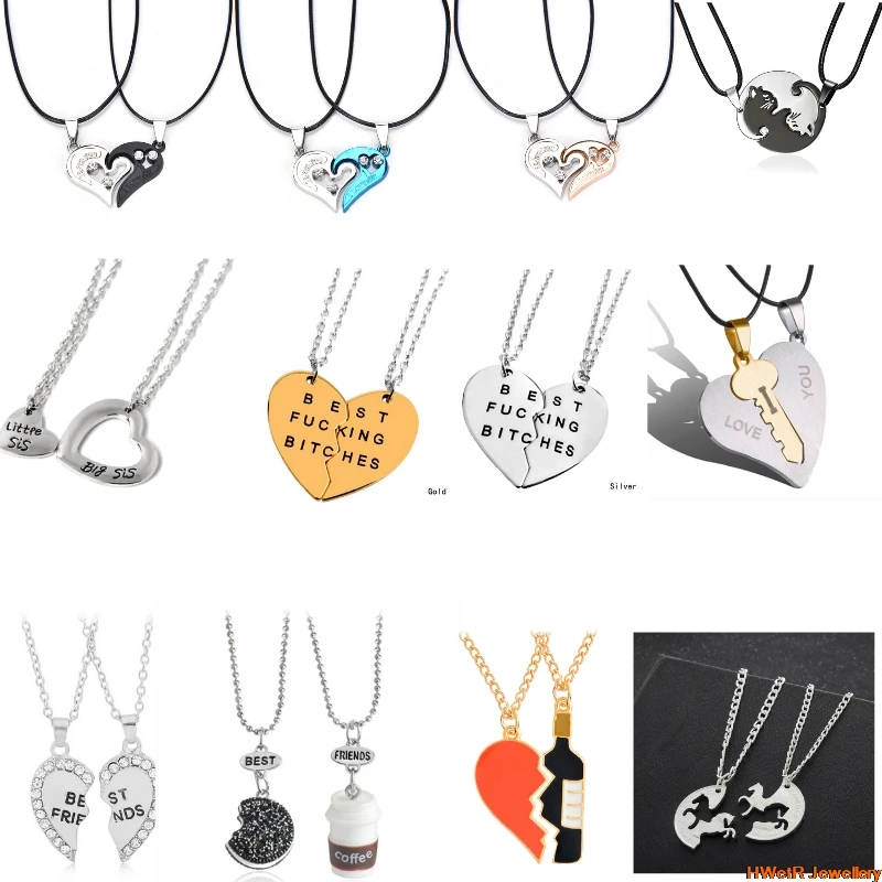 2Pcs/set Best Friend Necklace Broken Heart/Simulation Milk Biscuits/Cat Pendant Necklace Bff Friendship Creative Jewelry
2Pcs/set Best Friend Necklace Broken Heart/Simulation Milk Biscuits/Cat Pendant Necklace Bff Friendship Creative Jewelry