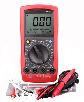 UNI-T UT107 LCD Handheld Automotive Multi-Purpose AC/DC Testers Voltage Temp Multimeters Voltmeter Resistance Frequency Tester
UNI-T UT107 LCD Handheld Automotive Multi-Purpose AC/DC Testers Voltage Temp Multimeters Voltmeter Resistance Frequency Tester