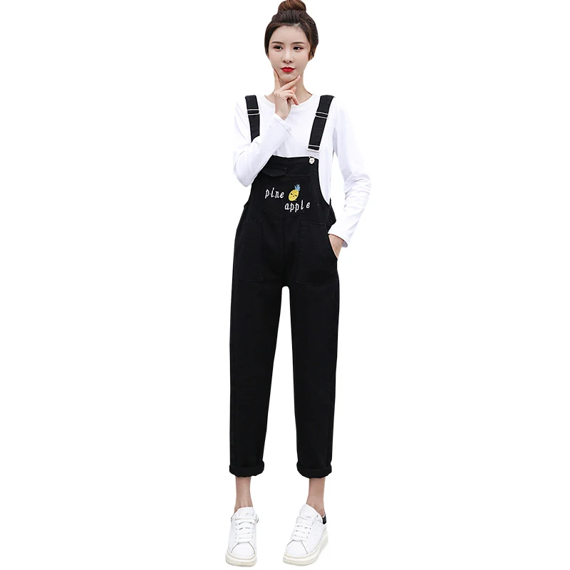 2019 New Autumn Jeans Women Cute Pink Denim Jumpsuit Loose High Waist Harajuku Fruit Pineapple Embroidered Denim Bib Pants
2019 New Autumn Jeans Women Cute Pink Denim Jumpsuit Loose High Waist Harajuku Fruit Pineapple Embroidered Denim Bib Pants
