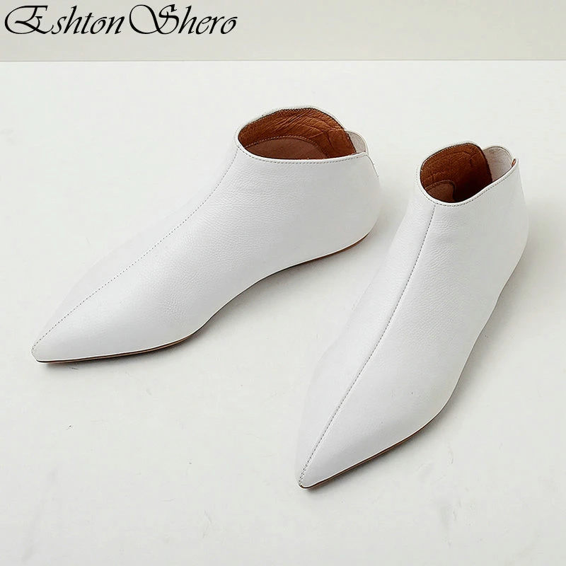 EshtonShero Women's Flats Shoes Woman Cow Leather Flat Heels Pointed Toe Fashion Slip On Autumn Ladies Casual Shoes Size 3-12
EshtonShero Women's Flats Shoes Woman Cow Leather Flat Heels Pointed Toe Fashion Slip On Autumn Ladies Casual Shoes Size 3-12