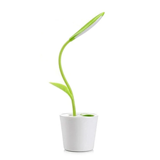 Creative USB LED Desk Lamp, Sapling Pencil Container Design, Touch-sensitive Switch, Flexible Gooseneck, 3 Brightness Levels (
Creative USB LED Desk Lamp, Sapling Pencil Container Design, Touch-sensitive Switch, Flexible Gooseneck, 3 Brightness Levels (