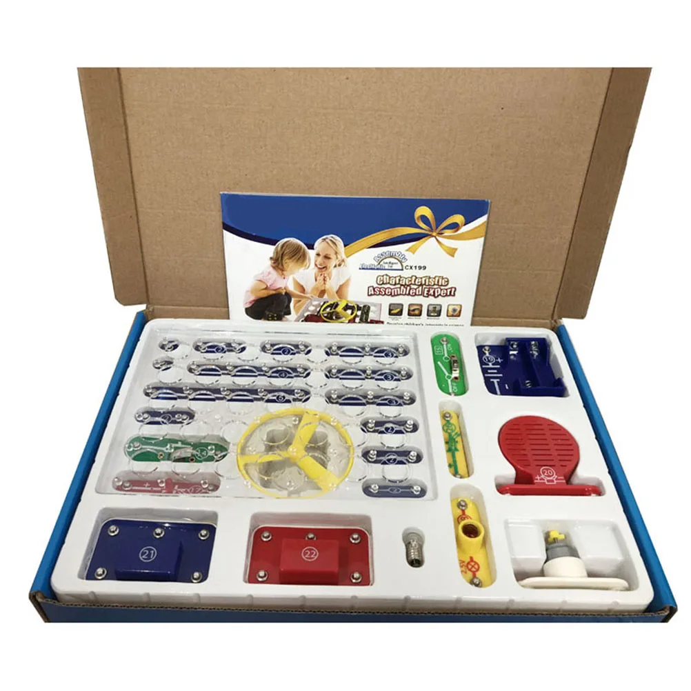 DIY Electronic Building Blocks Toy 199 Types Compound Mode Electrical Assembly Kit Kids Physics Electronic Development Toy #20
DIY Electronic Building Blocks Toy 199 Types Compound Mode Electrical Assembly Kit Kids Physics Electronic Development Toy #20
