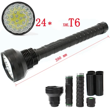 24000LM 24x XML T6 LED Flashlight Tactical Torch Lamp lantern For Police self defense Emergency light Camping exploration
24000LM 24x XML T6 LED Flashlight Tactical Torch Lamp lantern For Police self defense Emergency light Camping exploration