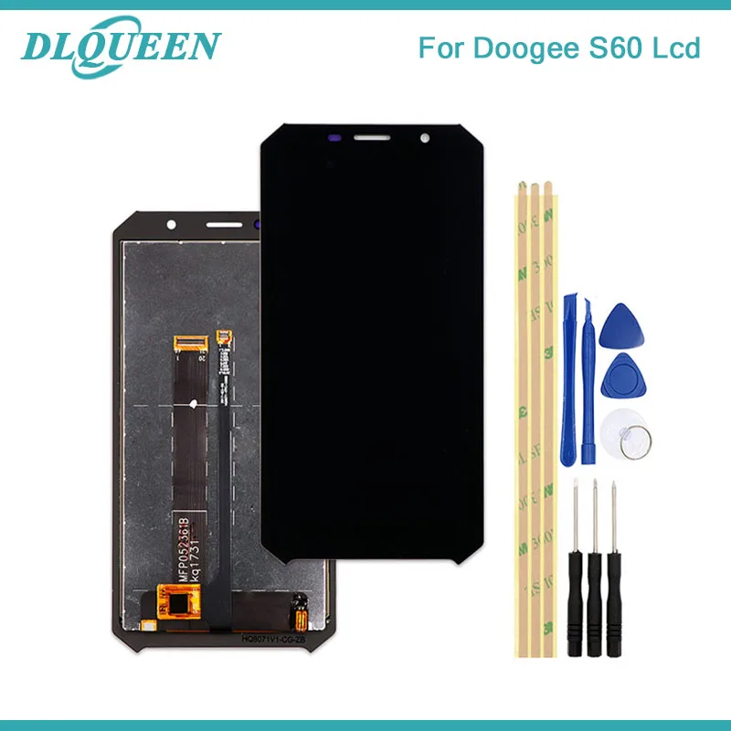 For Doogee S60 LCD Display Screen Touch Complete Digitizer Replacement Part for Doogee S60 LCD Screen Display Combo+Tools
For Doogee S60 LCD Display Screen Touch Complete Digitizer Replacement Part for Doogee S60 LCD Screen Display Combo+Tools