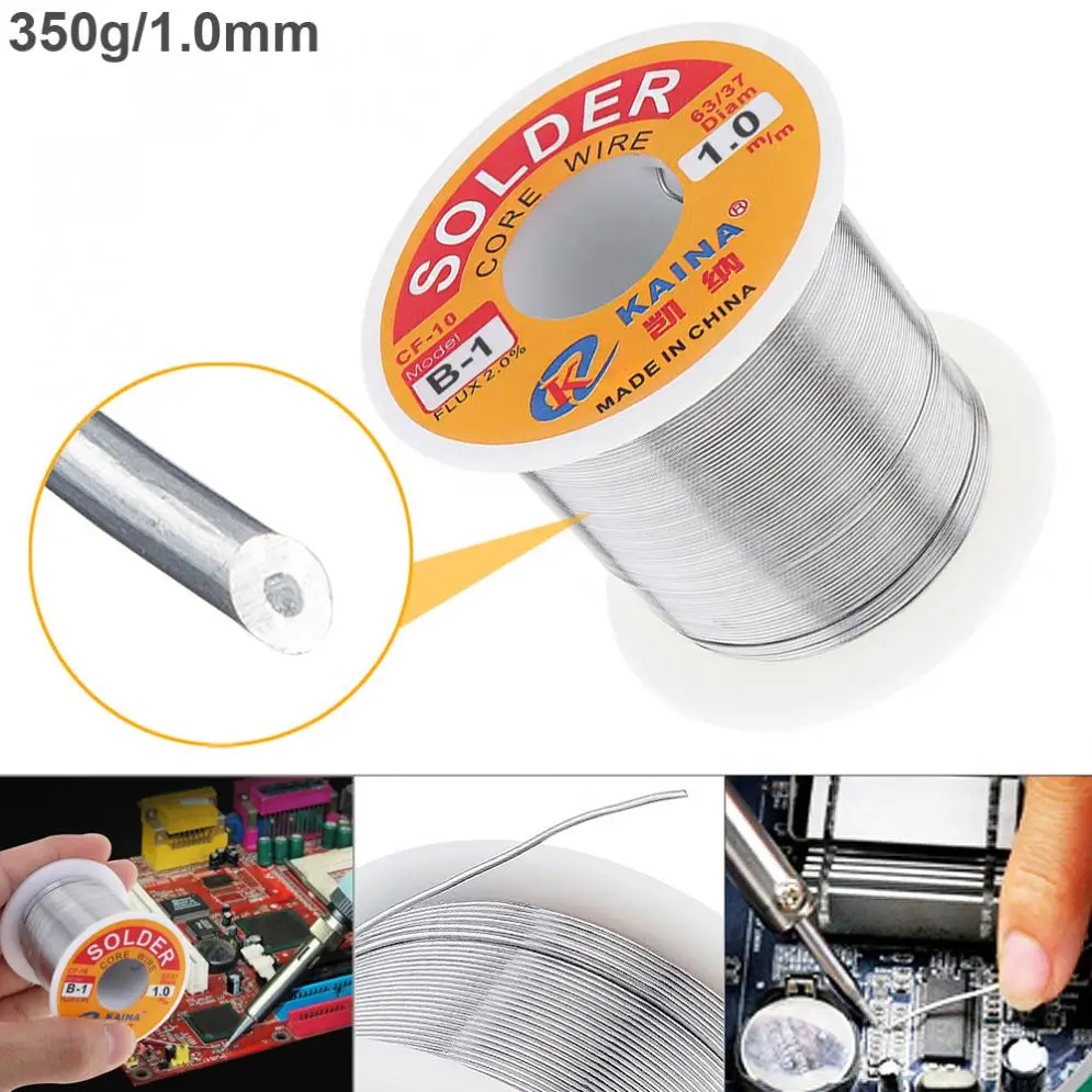 63/37 B-1 350g 2% Flux 1.0mm Tin Fine Wire Core Rosin Solder Wire with Low Melting Point for Electric Soldering Iron
63/37 B-1 350g 2% Flux 1.0mm Tin Fine Wire Core Rosin Solder Wire with Low Melting Point for Electric Soldering Iron