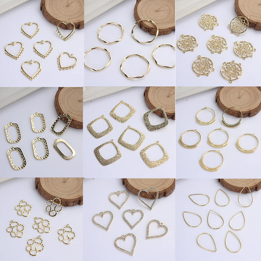 8pc/lot Handmade Metal Alloy Golden Plated Circle Beads End Caps For Connector Diy Jewelry Crafts Making Accessories Supplies
8pc/lot Handmade Metal Alloy Golden Plated Circle Beads End Caps For Connector Diy Jewelry Crafts Making Accessories Supplies