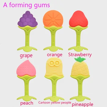 Newborn baby Silicone Gutta Lovely Fruit Shape Child Teeth Care Primary Molding Hand Grap Vine Peach Shape 1pcs
Newborn baby Silicone Gutta Lovely Fruit Shape Child Teeth Care Primary Molding Hand Grap Vine Peach Shape 1pcs