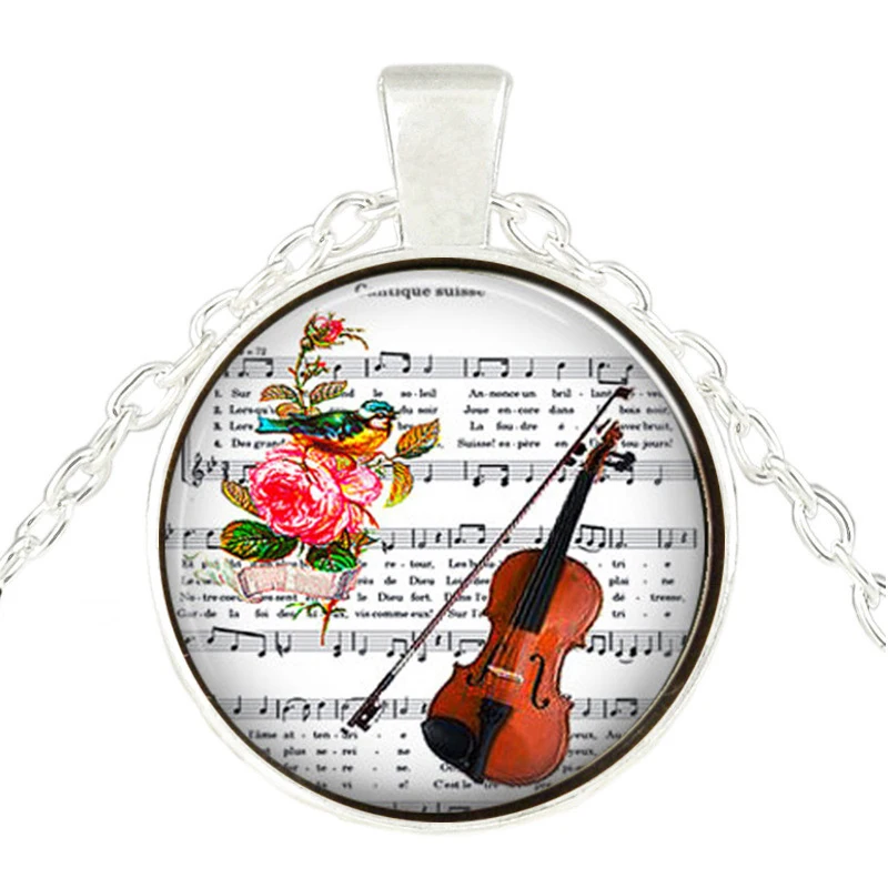 HOT! New sale Violin Glass Pendants Necklace Musical Instrument Jewelry Glass cabochon Necklace
HOT! New sale Violin Glass Pendants Necklace Musical Instrument Jewelry Glass cabochon Necklace