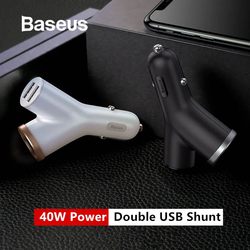 Baseus Car Charger 40W Double USB Shunt For iPhone X Xiaomi Car Cigarette Lighter Slot Fast Quick Charging Car-Charger
Baseus Car Charger 40W Double USB Shunt For iPhone X Xiaomi Car Cigarette Lighter Slot Fast Quick Charging Car-Charger