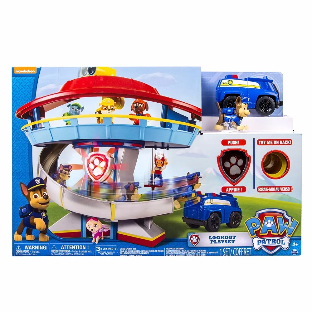 Genuine Original Paw Patrol Lookout Playset Toy Vehicle Parking Lot Kids Play Set Figures Watch kids Birthday Gift Toy
Genuine Original Paw Patrol Lookout Playset Toy Vehicle Parking Lot Kids Play Set Figures Watch kids Birthday Gift Toy