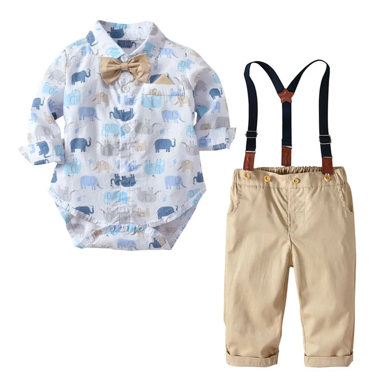 Baby boy clothes Autumn Fashion clothes Boy long sleeves Cotton Tops Straps Pants Bow tie Shirt Pants Sets Rompers Suspenders
Baby boy clothes Autumn Fashion clothes Boy long sleeves Cotton Tops Straps Pants Bow tie Shirt Pants Sets Rompers Suspenders
