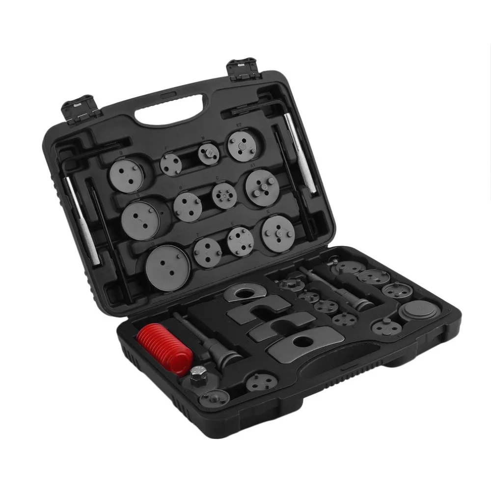 (Ship From DE)35Pcs/set Brake Piston Set Car Disc Caliper Wind Back Brake Tool Kit Auto Replacement Repair Tool With Carry Case
(Ship From DE)35Pcs/set Brake Piston Set Car Disc Caliper Wind Back Brake Tool Kit Auto Replacement Repair Tool With Carry Case