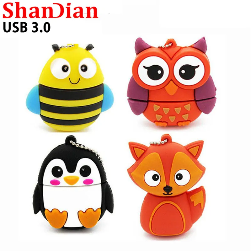 SHANDIAN USB 3.0 HOT penguin owl fox pen drive cartoon usb flash drive pendrive 4GB 8G 16GB 32GB U disk animal memory stick gift
SHANDIAN USB 3.0 HOT penguin owl fox pen drive cartoon usb flash drive pendrive 4GB 8G 16GB 32GB U disk animal memory stick gift