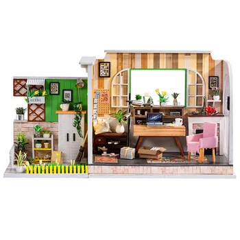 Miniature Studio Garden Herb Dollhouse Wooden Puzzle Model Furniture Kits DIY Dolls House LED Lights Birthday Gift For Kids
Miniature Studio Garden Herb Dollhouse Wooden Puzzle Model Furniture Kits DIY Dolls House LED Lights Birthday Gift For Kids