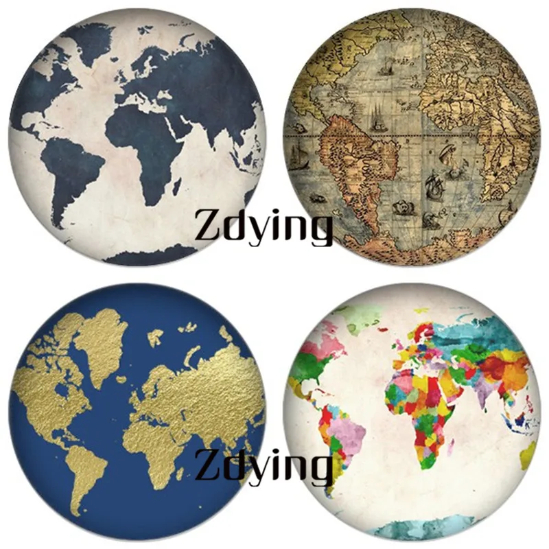 ZDYING 5pcs/lot World Earth Map Round Glass Cabochon Demo Beads Flat Back Making Jewelry Findings For Keychain Bracelets Wp002
ZDYING 5pcs/lot World Earth Map Round Glass Cabochon Demo Beads Flat Back Making Jewelry Findings For Keychain Bracelets Wp002