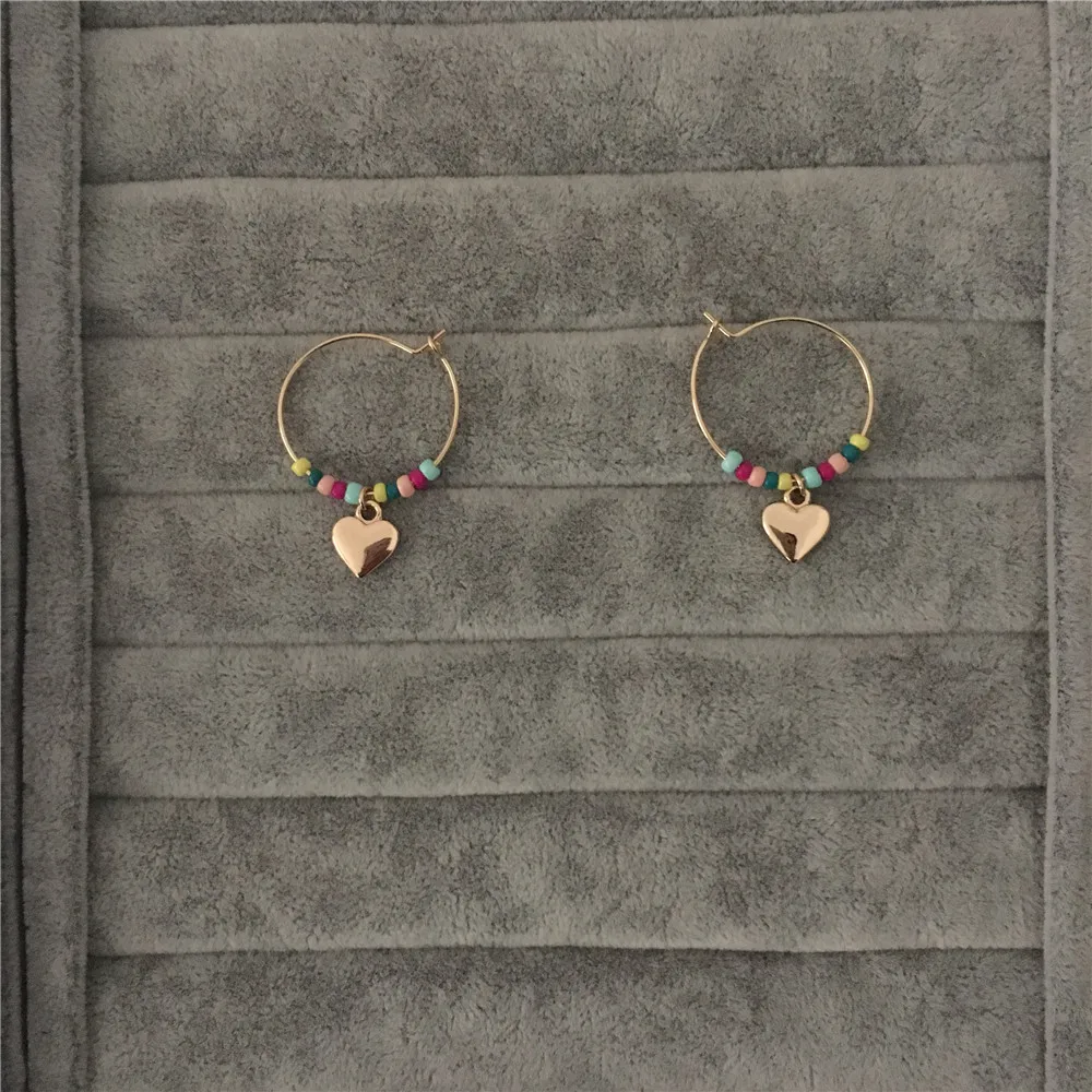 2019 S/S NEW ARRIVAL HOT SUMMER CUTE GIRLY GOLD PLATING COLORFUL BEAD WITH HEART CHARM HOOP EARRING FOR WOMEN GIRL LOVELY
2019 S/S NEW ARRIVAL HOT SUMMER CUTE GIRLY GOLD PLATING COLORFUL BEAD WITH HEART CHARM HOOP EARRING FOR WOMEN GIRL LOVELY