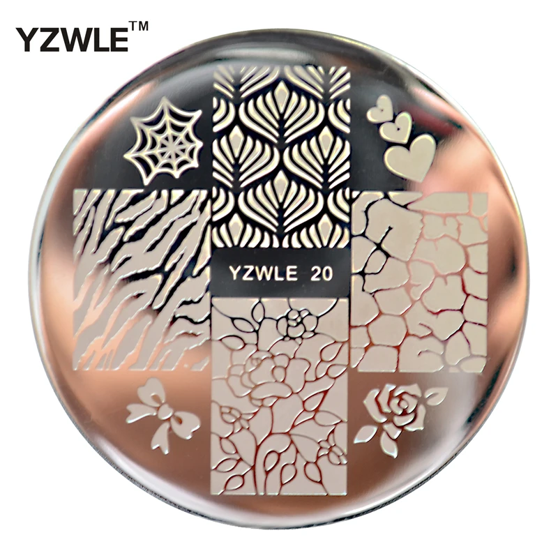 1 Sheet Stamping Nail Art Image Plate, 5.6cm Stainless Steel Template Polish Manicure Stencil Tools (YZWLE-20)
1 Sheet Stamping Nail Art Image Plate, 5.6cm Stainless Steel Template Polish Manicure Stencil Tools (YZWLE-20)