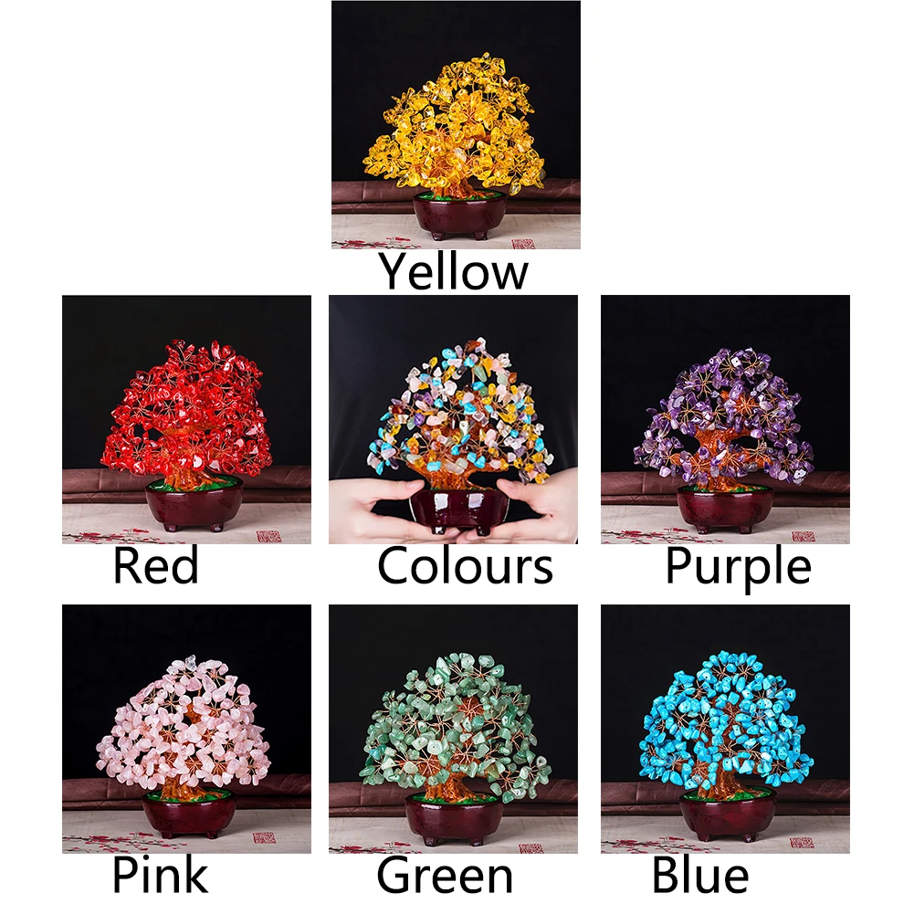 Office Crystal Money Tree Colorful Gift Ornament Bonsai Style For Wealth Feng Shui Table Decoration Good Luck Living Room Mini
Office Crystal Money Tree Colorful Gift Ornament Bonsai Style For Wealth Feng Shui Table Decoration Good Luck Living Room Mini