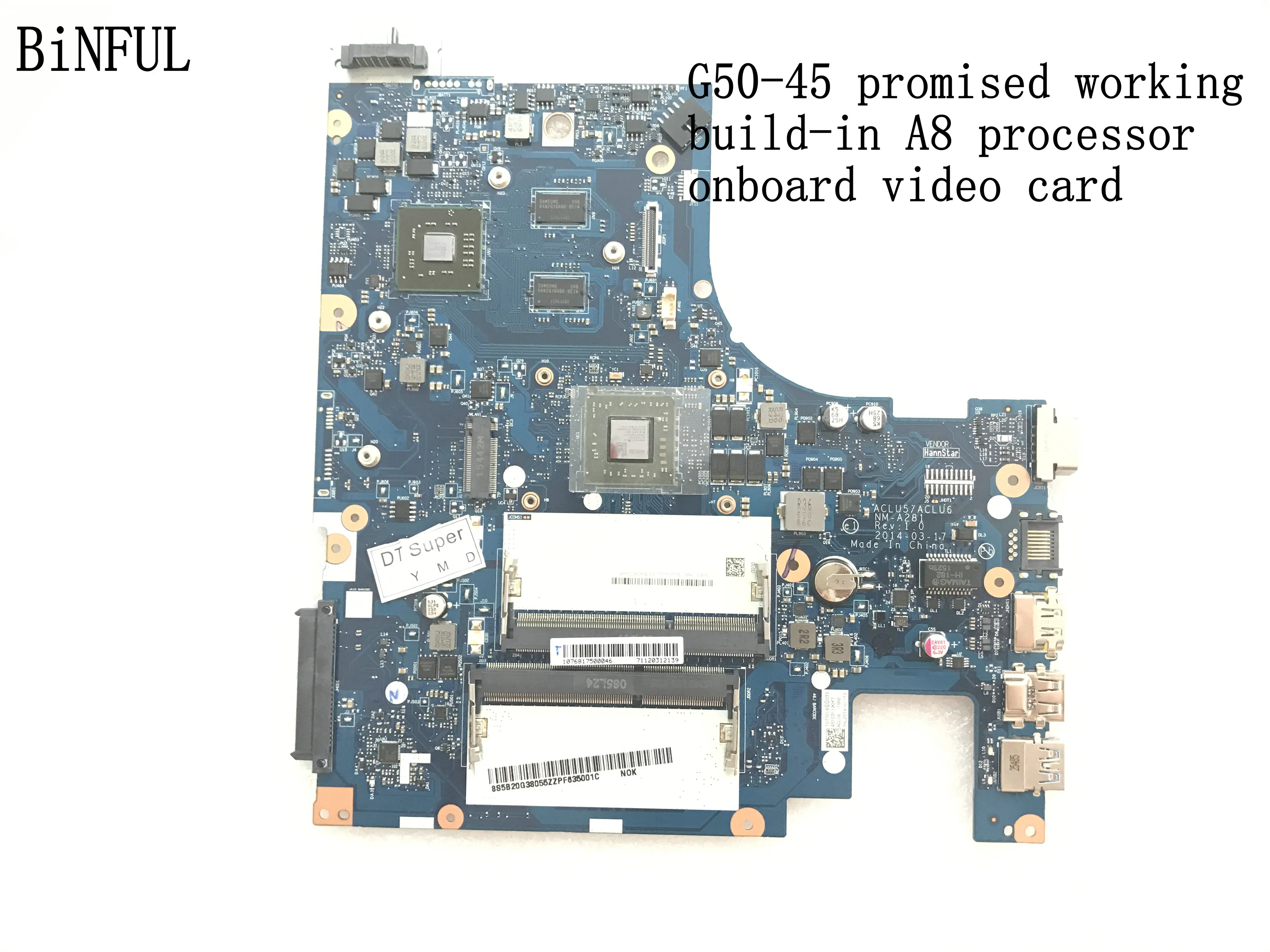 Быстрая доставка. Совершенно новая ACLU5 / ACLU6 NM A281 G50 45 материнская плата для LENOVO