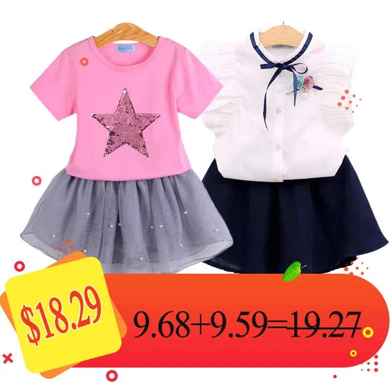 Humor Bear Combination Girls Clothing Sets New Summer Fashion Style T-Shirt + Dress 2Pcs Girls Clothes Sets Kids Clothes
Humor Bear Combination Girls Clothing Sets New Summer Fashion Style T-Shirt + Dress 2Pcs Girls Clothes Sets Kids Clothes