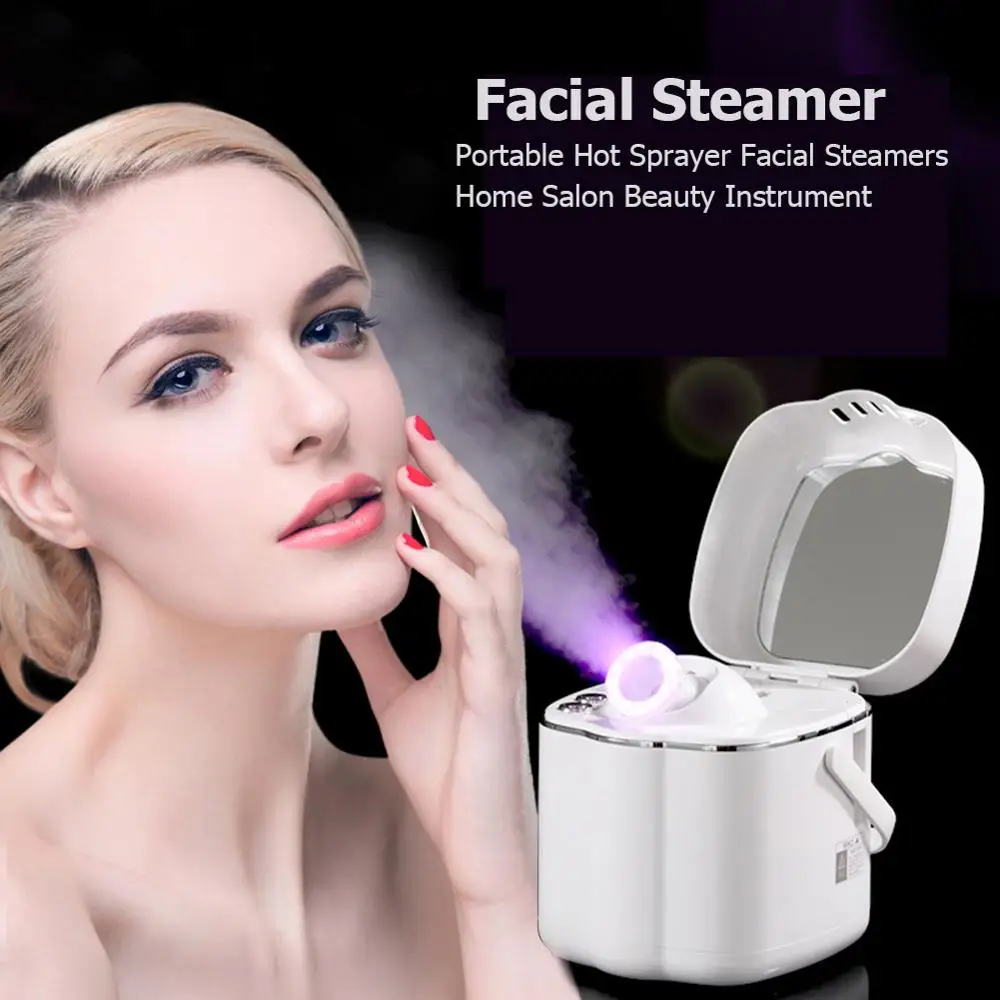 Kingadomcare KD-2332 Portable Facial Steamers Hot Mist Sprayer Facial Skin Care Humidifier Beauty Instrument w/Mirror for Home
Kingadomcare KD-2332 Portable Facial Steamers Hot Mist Sprayer Facial Skin Care Humidifier Beauty Instrument w/Mirror for Home