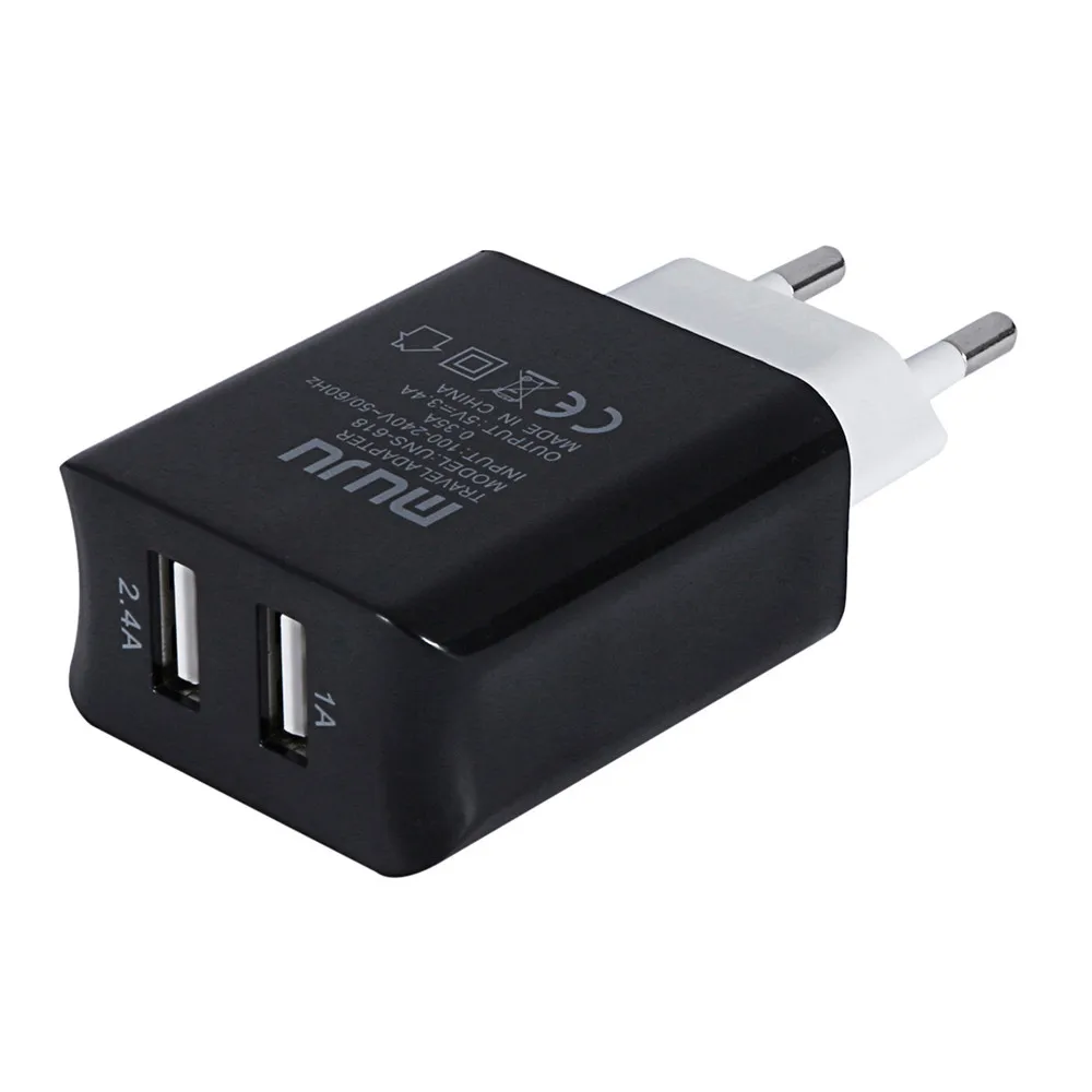 MUJU UNS-618 2 USB Ports USB Charger Adapter 5V 3.4A EU Plug USB Power Adapter for iPHone for iPad for Samsung #ET
MUJU UNS-618 2 USB Ports USB Charger Adapter 5V 3.4A EU Plug USB Power Adapter for iPHone for iPad for Samsung #ET